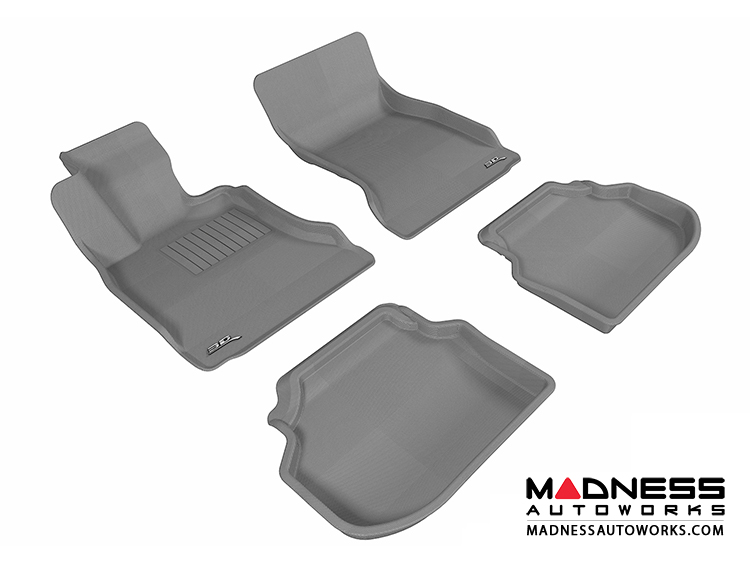 BMW 5 Series (F10) Floor Mats (Set of 4) - Gray by 3D MAXpider